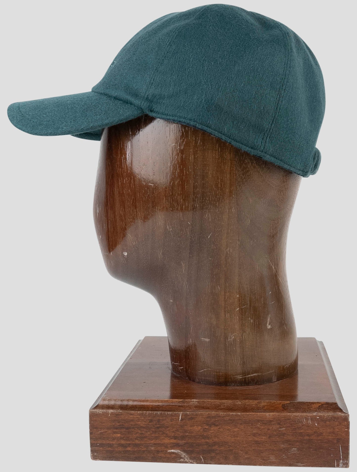 Kiton Green Cashmere Baseball Cap