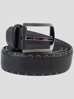 Kiton Blue Leather Belt