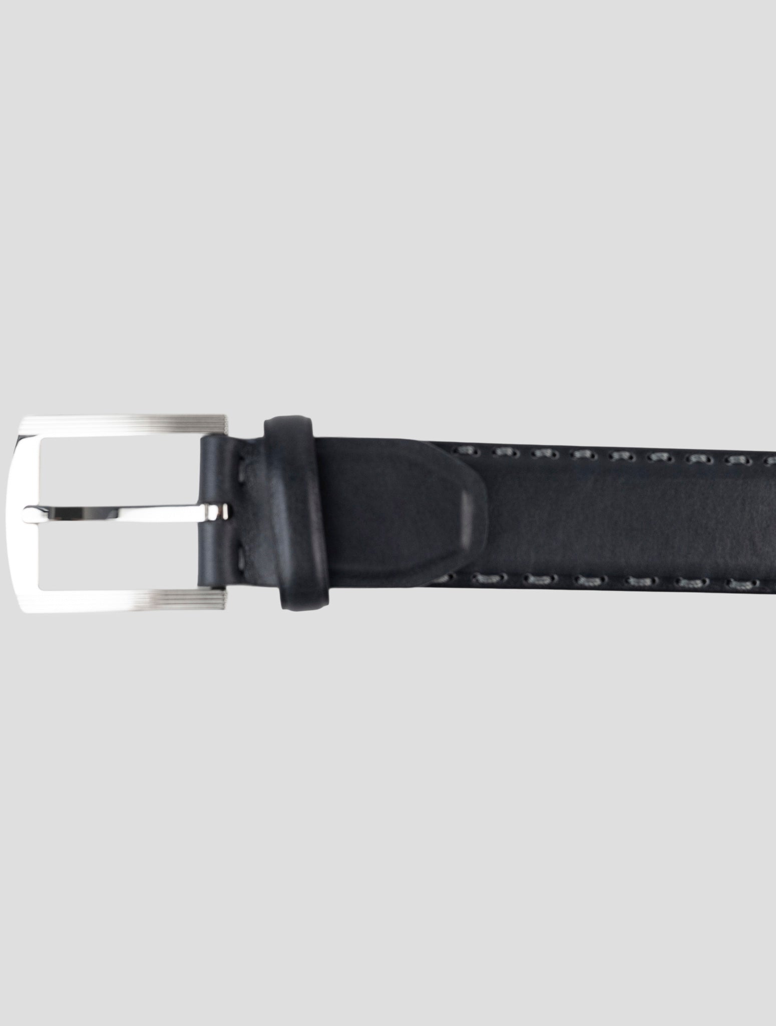 Kiton Blue Leather Belt