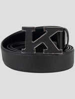 Kiton Black Leather Belt