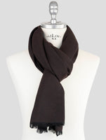 Kiton Blue Cashmere Silk Scarf