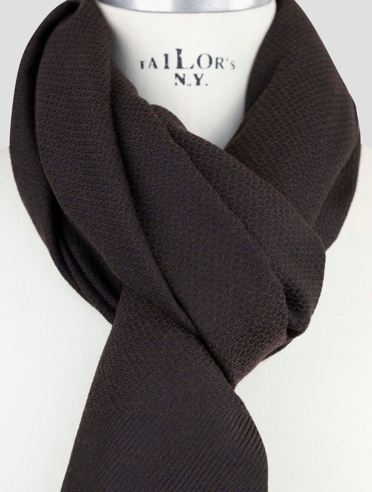 Kiton Blue Cashmere Silk Scarf