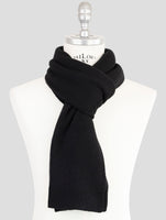 Kiton Black Cashmere Scarf