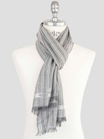 Kiton Gray Cashmere Scarf