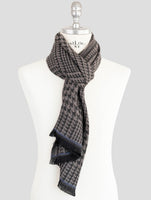 Kiton Brown Wool Scarf