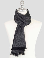 Kiton Dark Gray Virgin Wool Scarf
