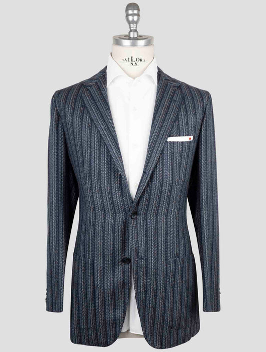 Kiton Blue Cashmere Blazer