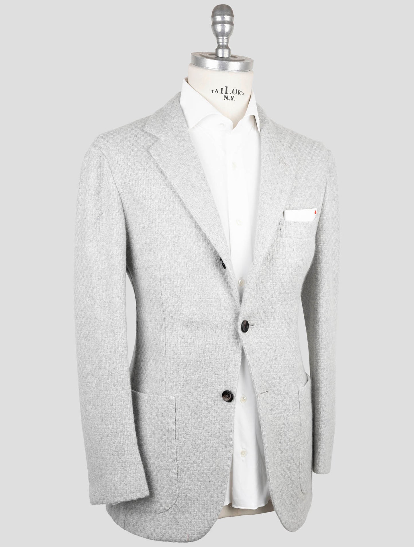 Kiton Gray Cashmere Blazer