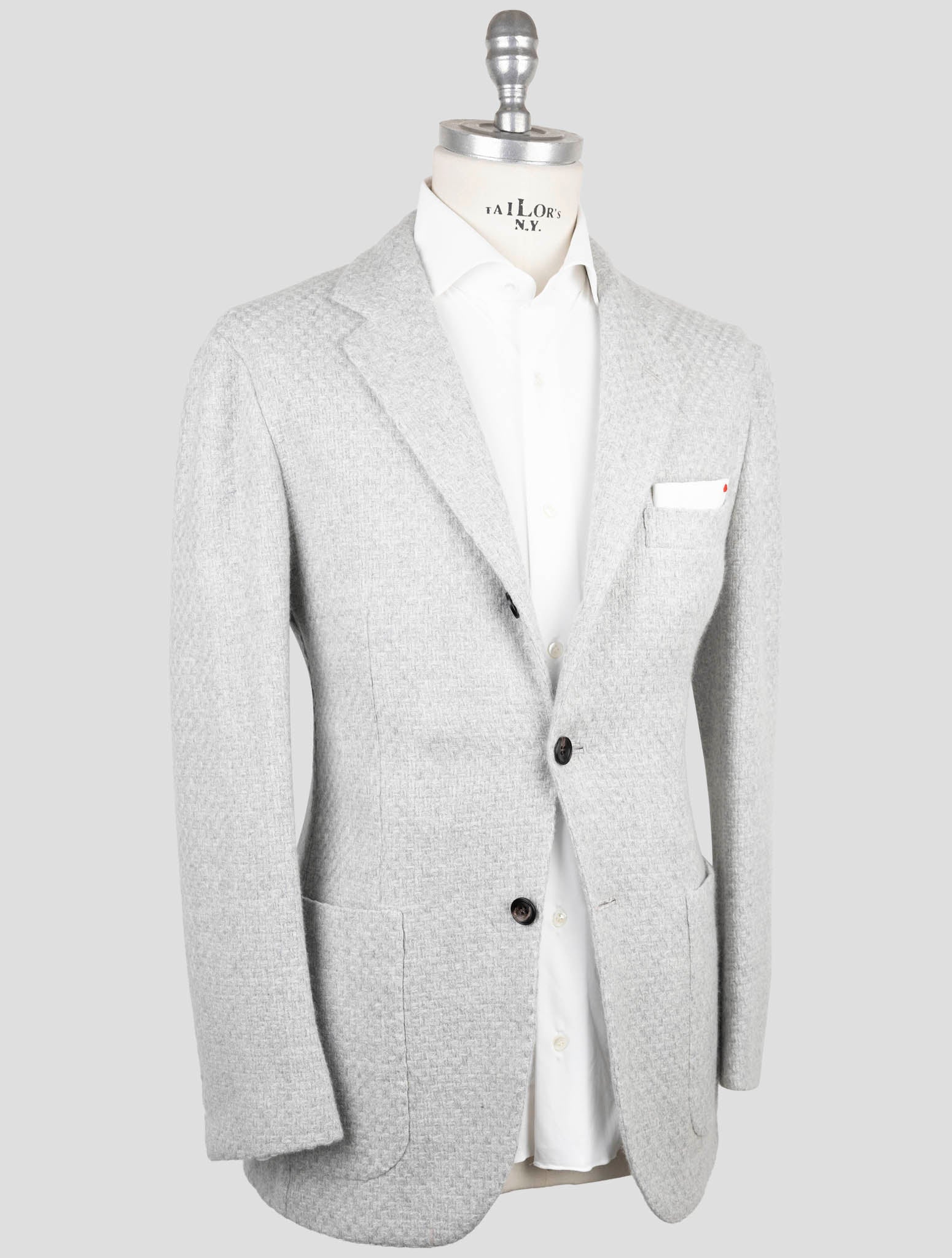 Kiton Gray Cashmere Blazer