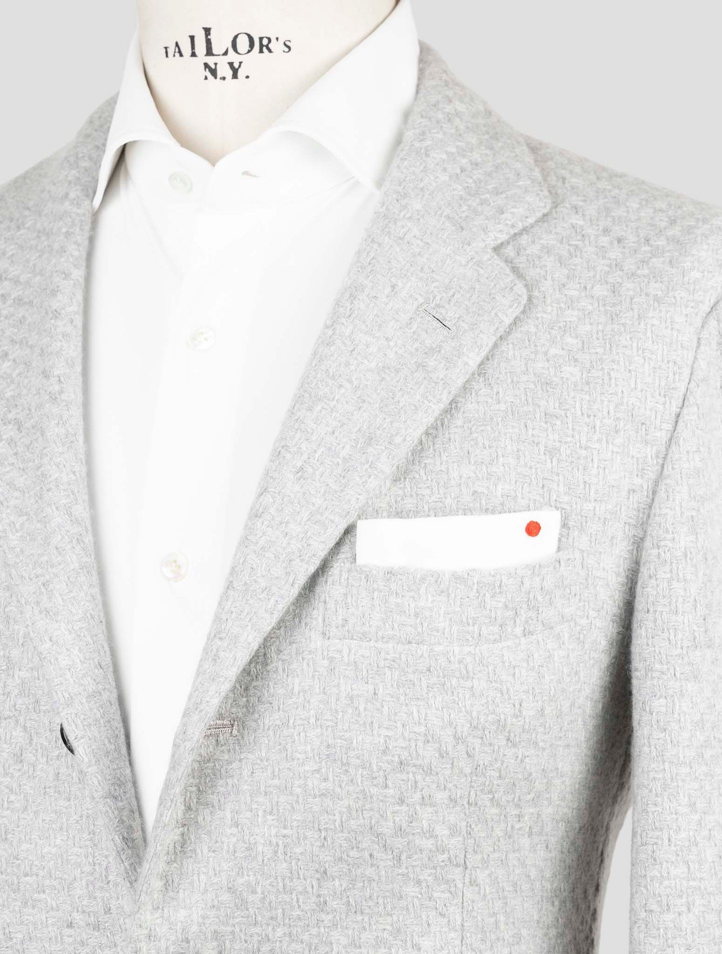 Kiton Gray Cashmere Blazer