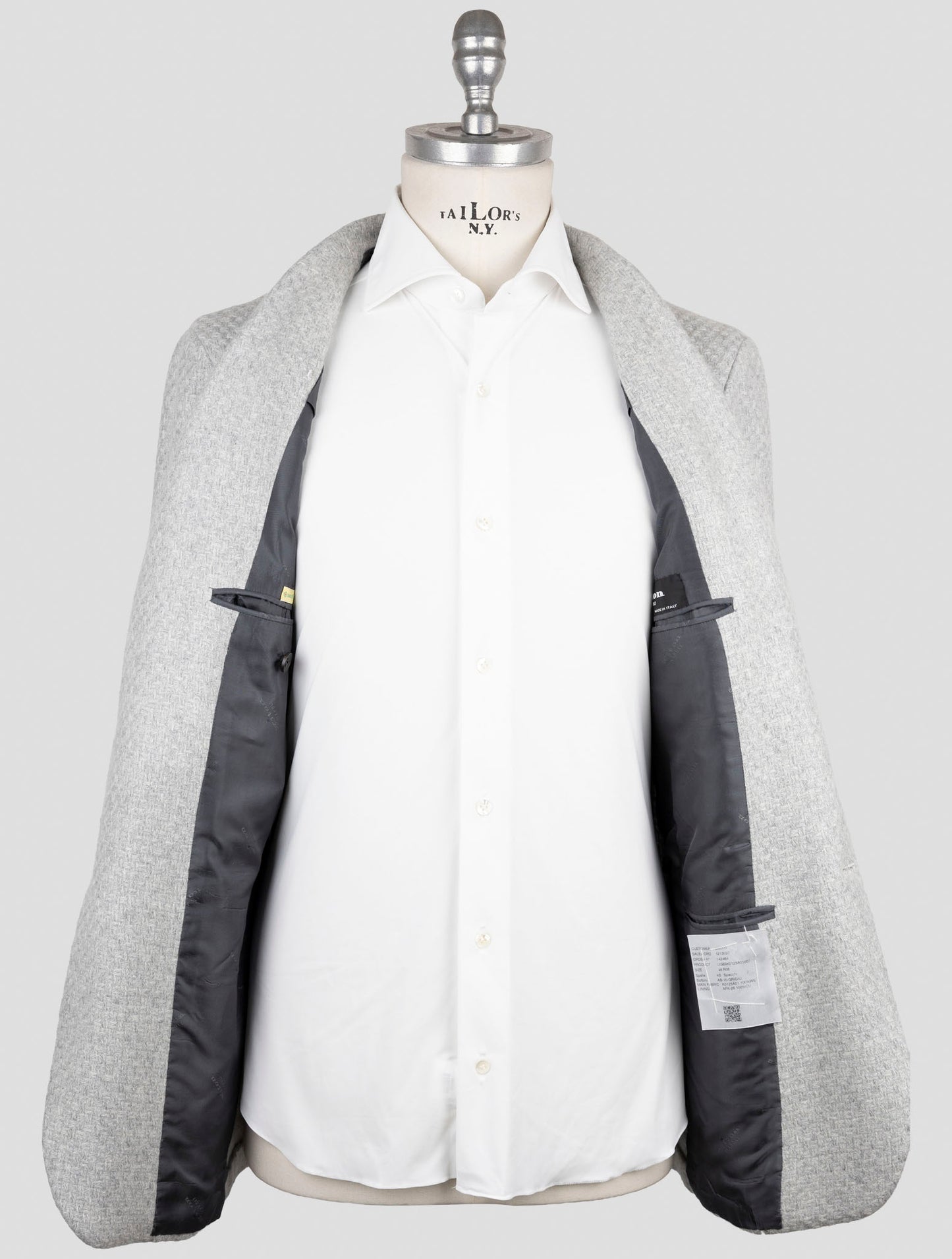 Kiton Gray Cashmere Blazer