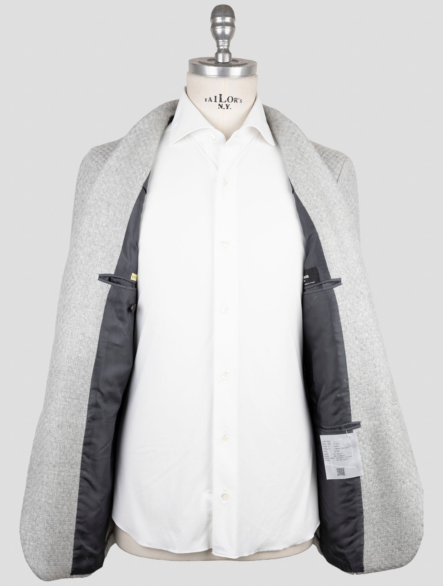 Kiton Gray Cashmere Blazer