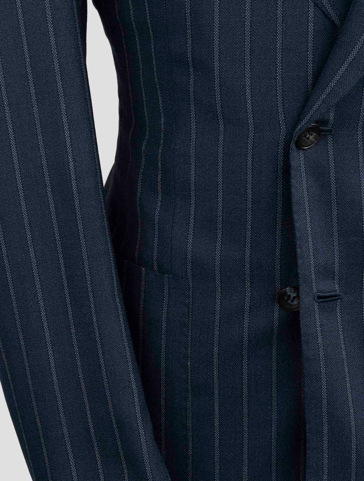 Kiton Blue Virgin Wool 14 Micron Cashmere Suit