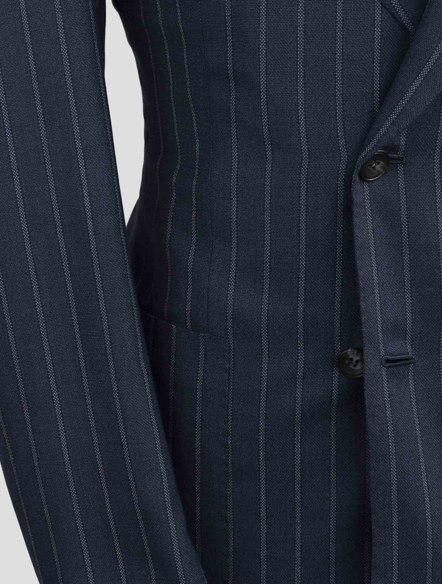 Kiton Blue Virgin Wool 14 Micron Cashmere Suit