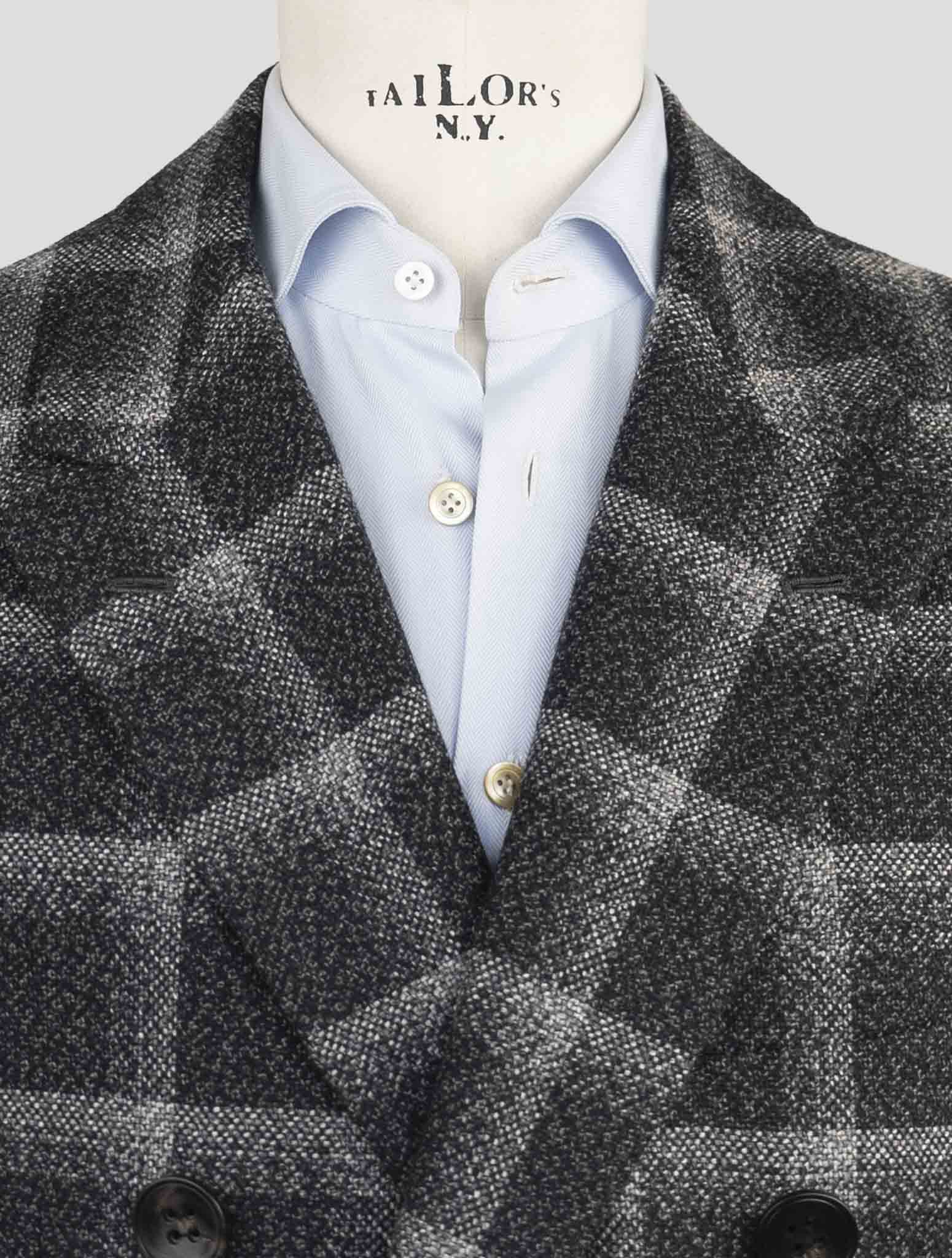 Kiton Dark Gray Cashmere Overcoat