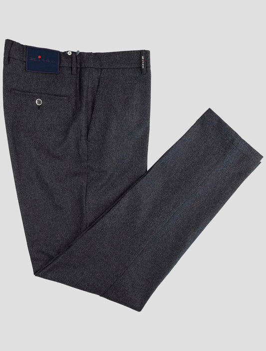 Kiton Dark Gray Wool Pants