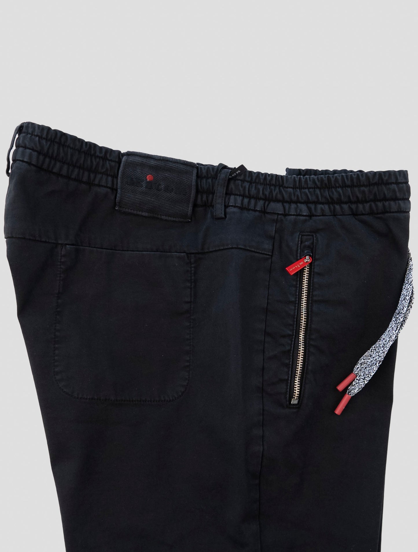 Kiton Dark Blue Cotton Ea Pants