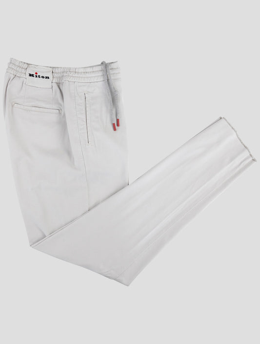 Kiton Gray Lyocell Ea Pants
