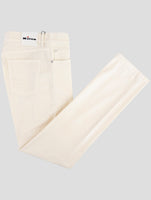Kiton White Cotton Cashmere Ea Velvet Pants