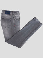 Kiton Gray Cotton Ea Jeans