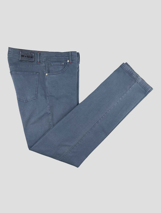 Kiton Blue Cotton Ea Jeans