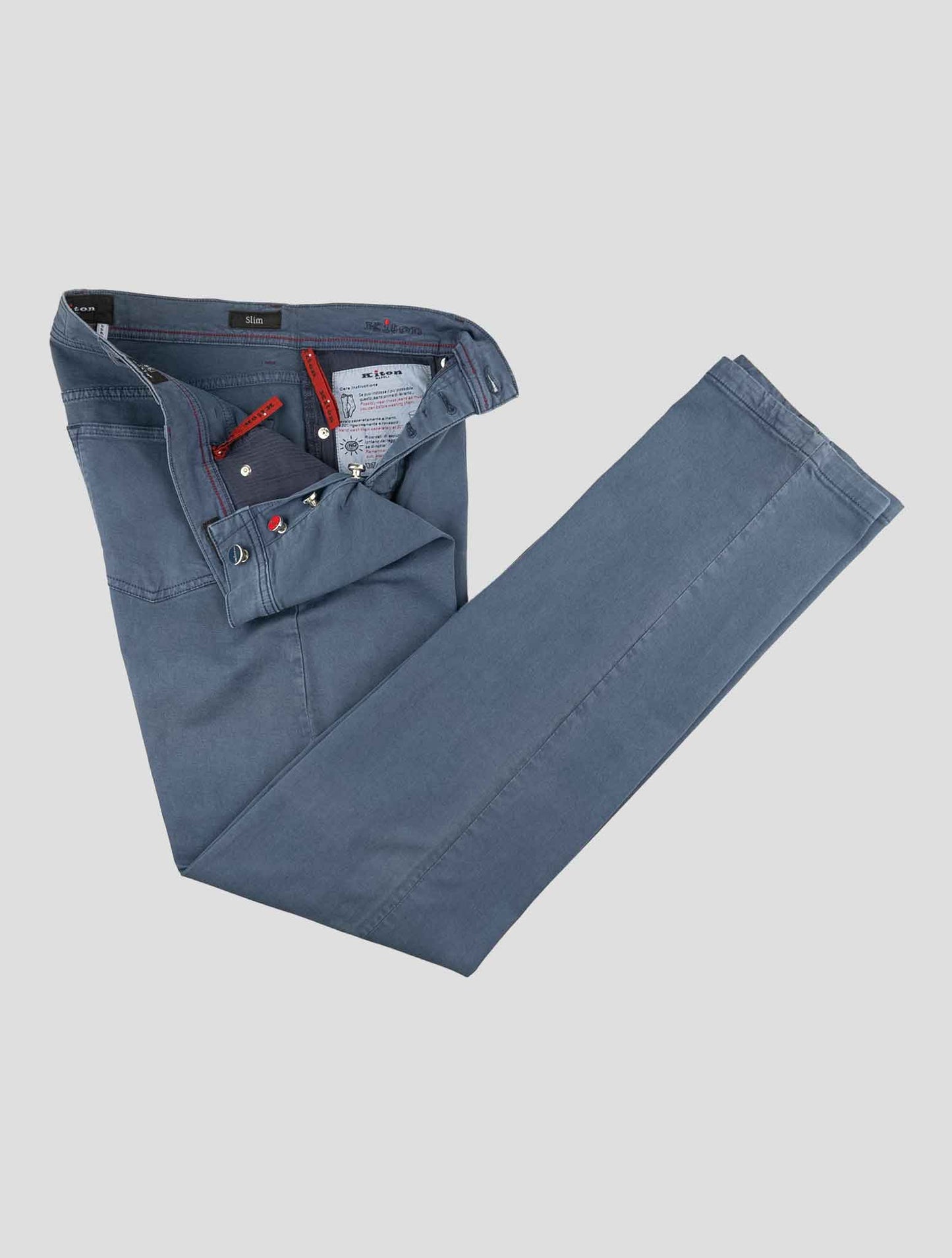 Kiton Blue Cotton Ea Jeans