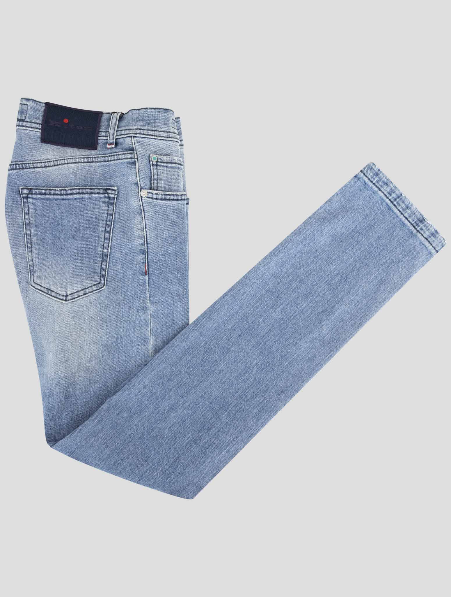Kiton blue cotton EA jeans