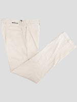 Kiton Beige Linen Cotton Ea Pants