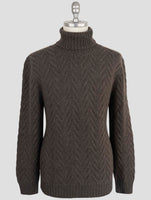 Kiton Brown Cashmere Sweater Turtleneck