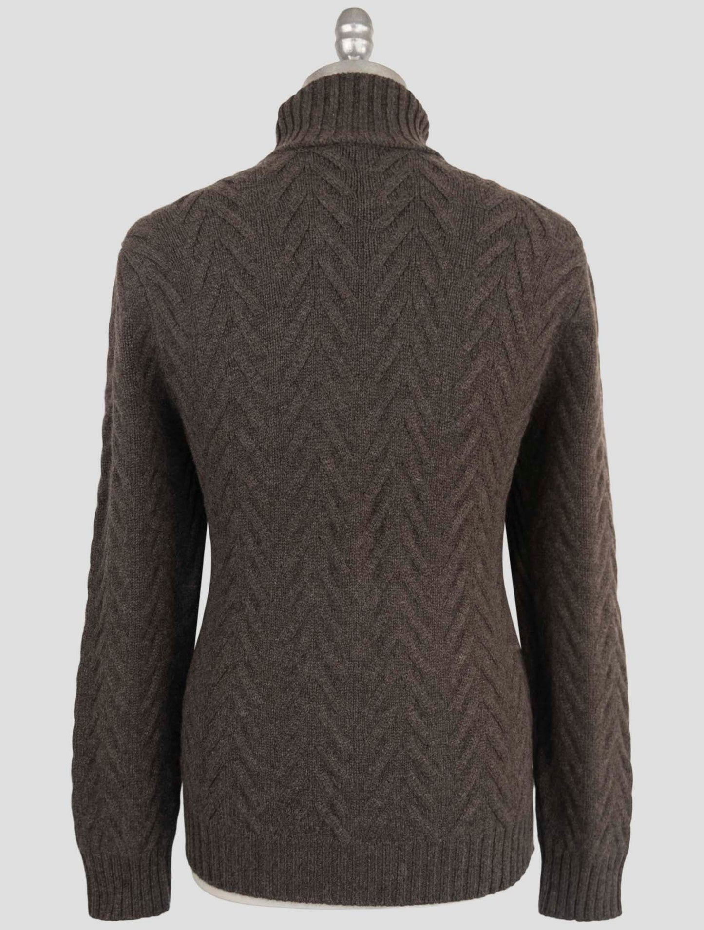 Kiton Brown Cashmere Sweater Turtleneck