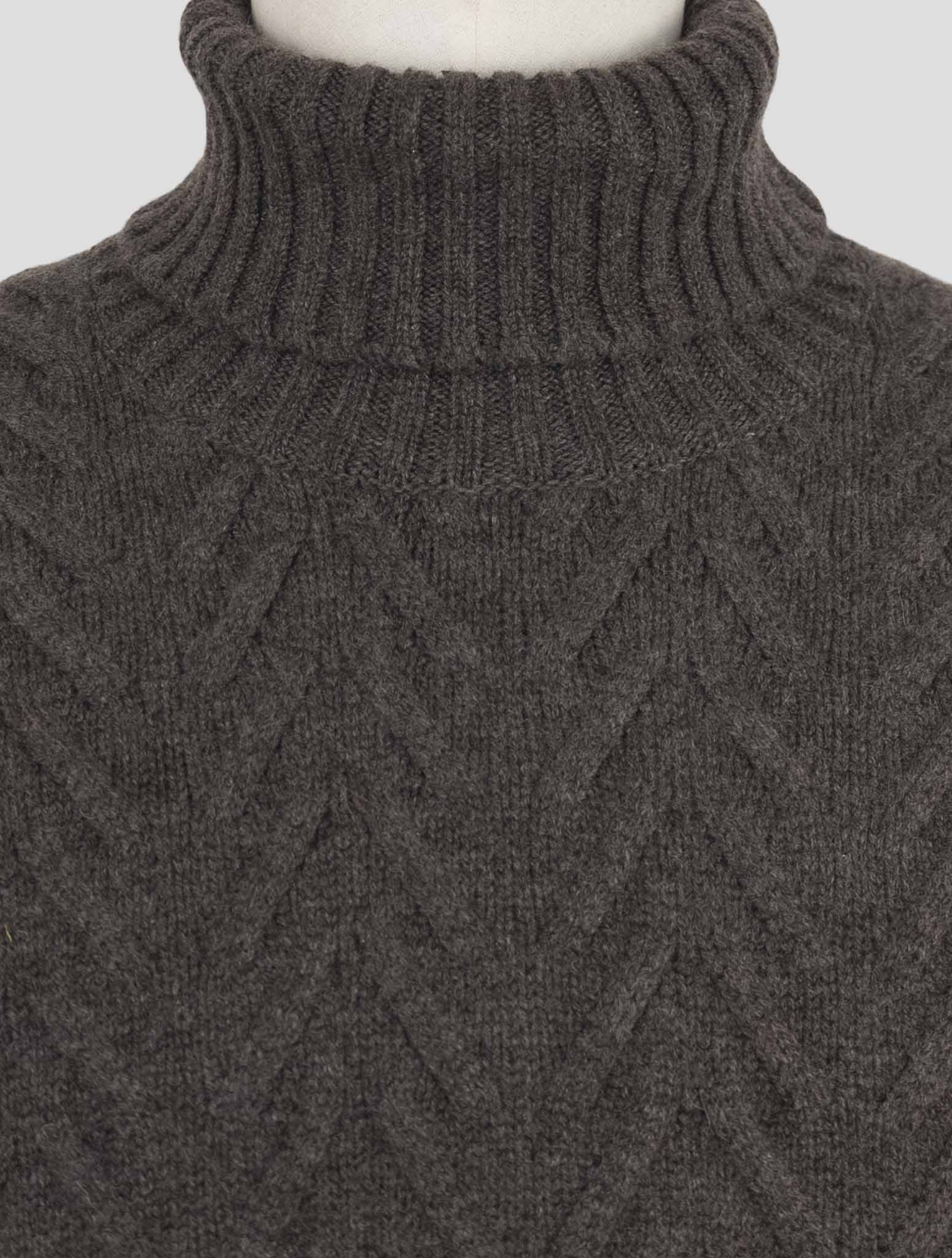 Kiton Brown Cashmere Sweater Turtleneck