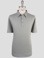 Kiton Gray Cotton Cashmere Polo