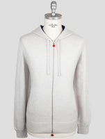 Kiton Gray Cashmere Sweater Full Zip