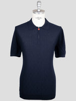 Kiton Blue Cotton Polo