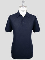 Kiton Blue Cotton Polo