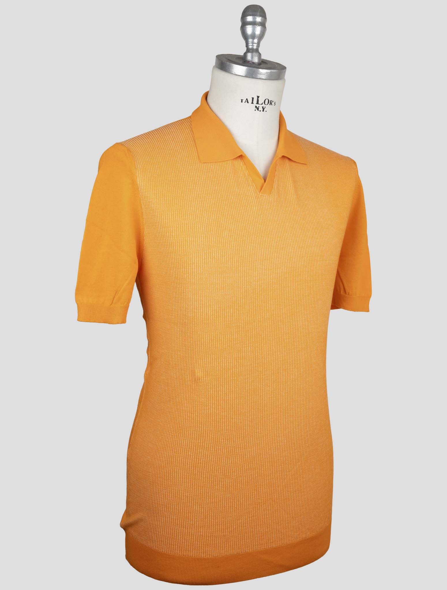 Kiton Orange Cotton Polo