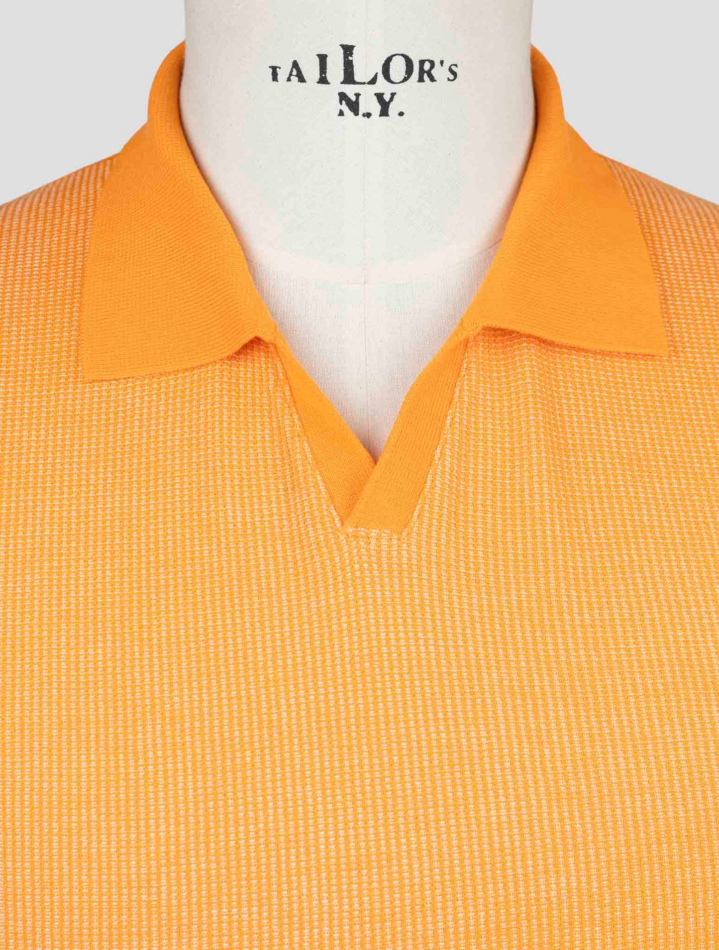 Kiton Orange Cotton Polo