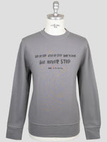 Kiton Gray Cotton Ea Sweater Crewneck