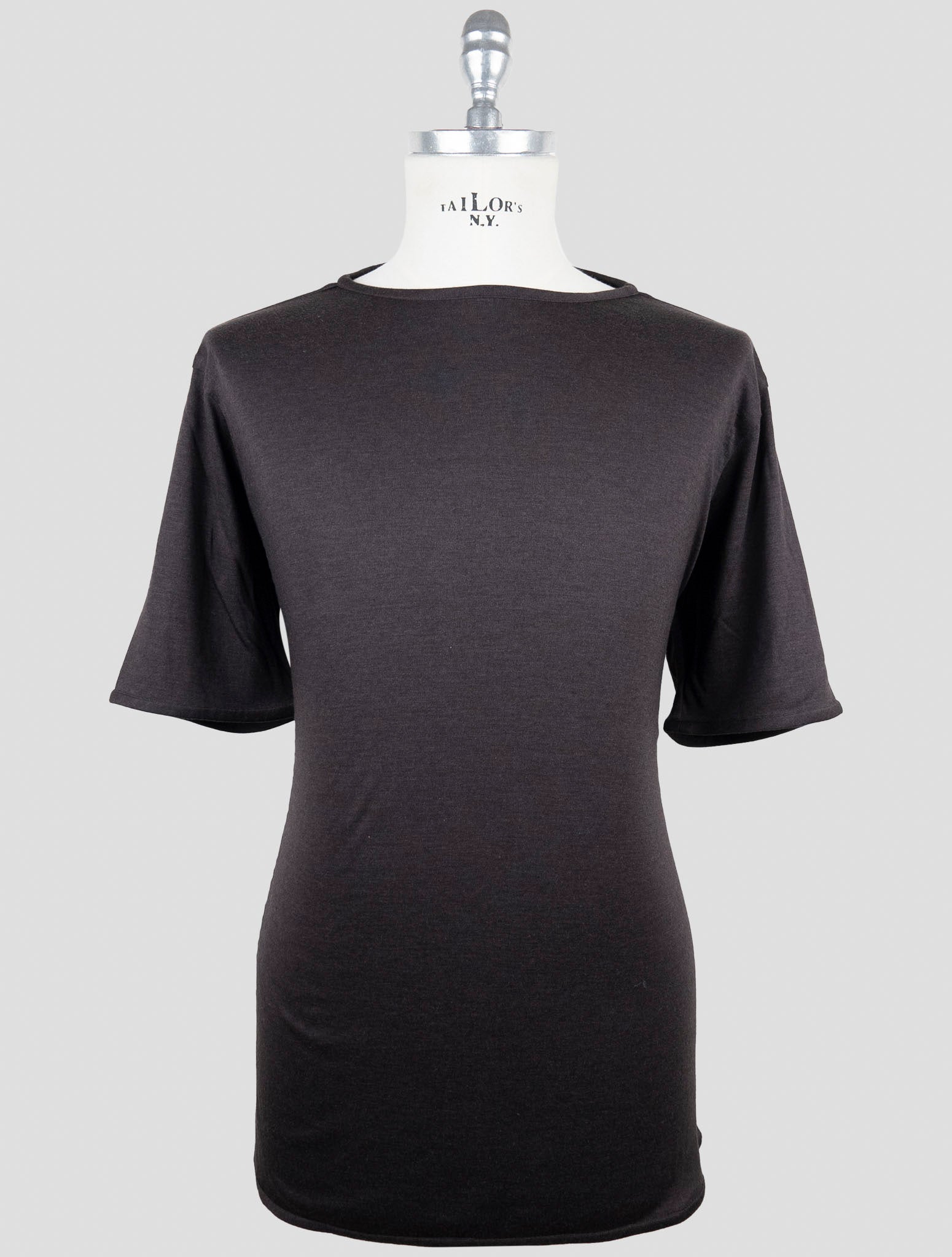 Kiton Brown Cashmere Silk T-Shirt