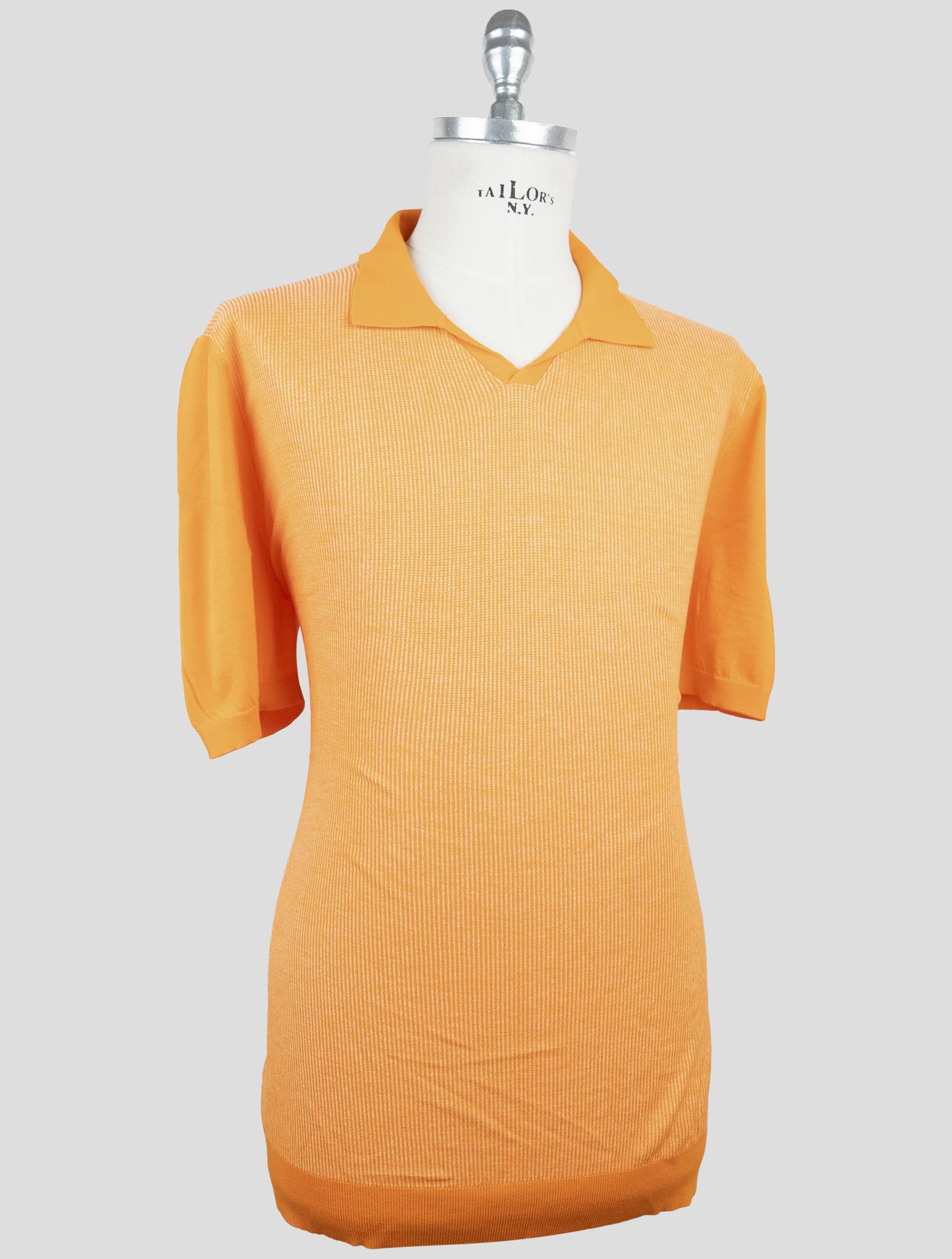 Kiton orange Cotton Polo