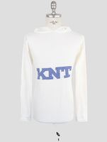 Kiton Knt White Cotton Sweater Hoodie