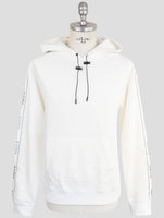 Kiton Knt White Cotton Sweater Hoodie