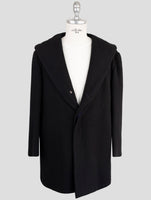 Kiton Knt Black Cashmere Pa Overcoat