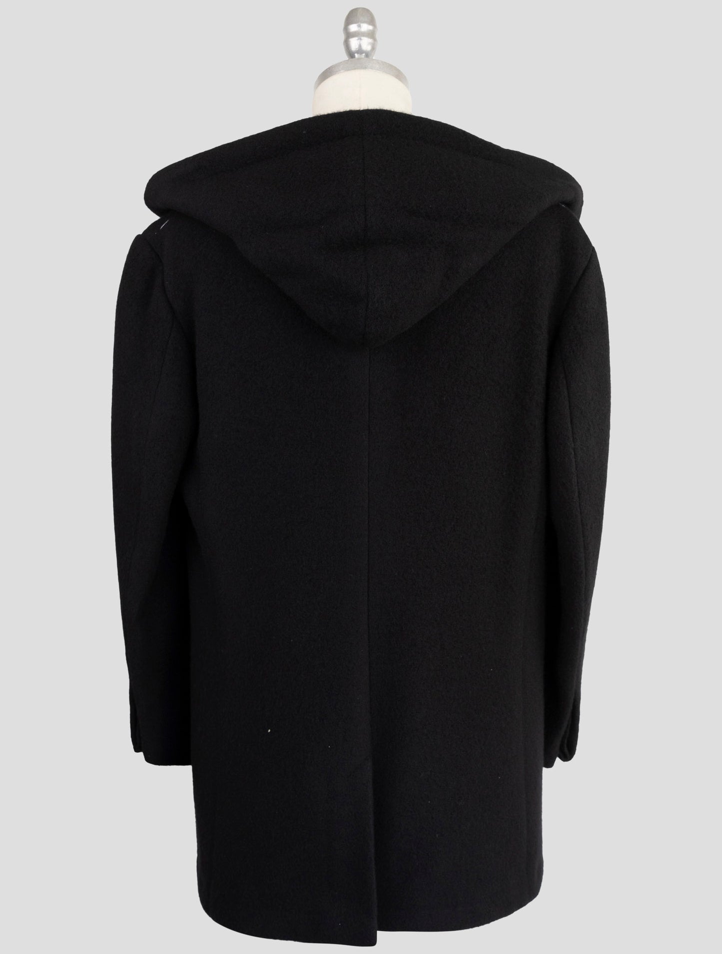 Kiton Knt Black Cashmere Pa Overcoat