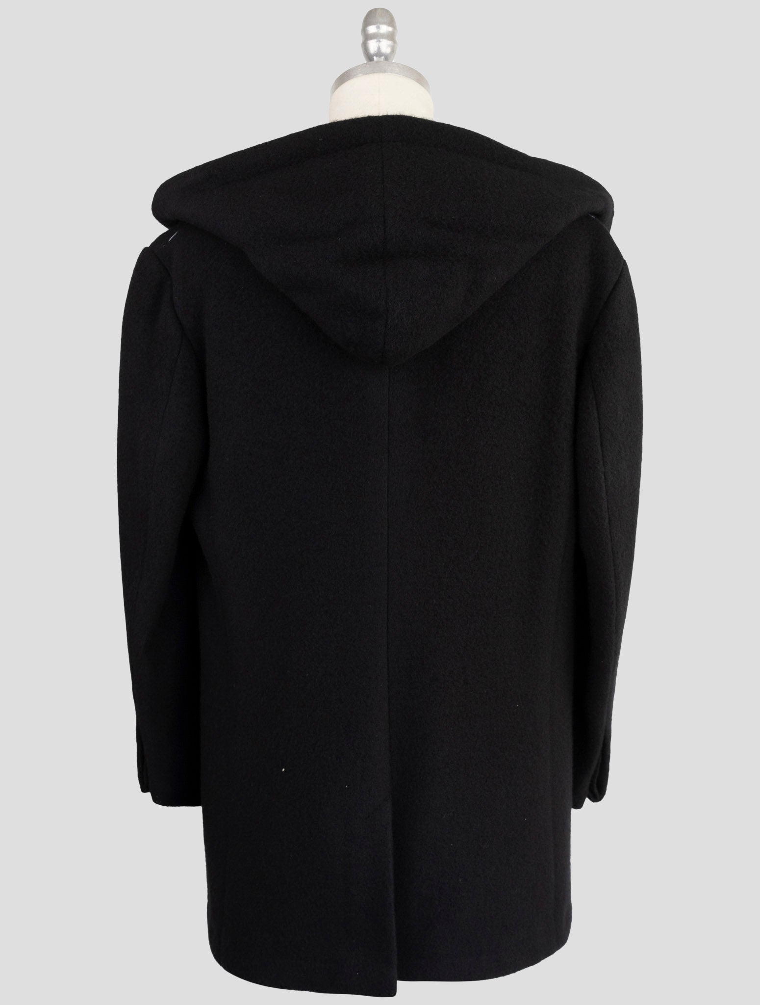 Kiton Knt Black Cashmere Pa Overcoat