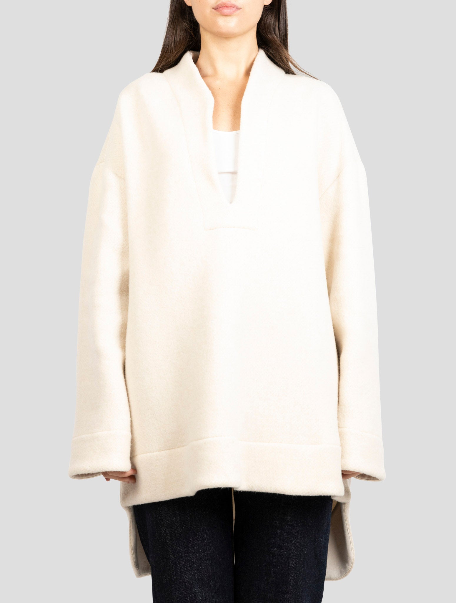 Kiton Beige Pa Wool Viscose Cashmere Shirt