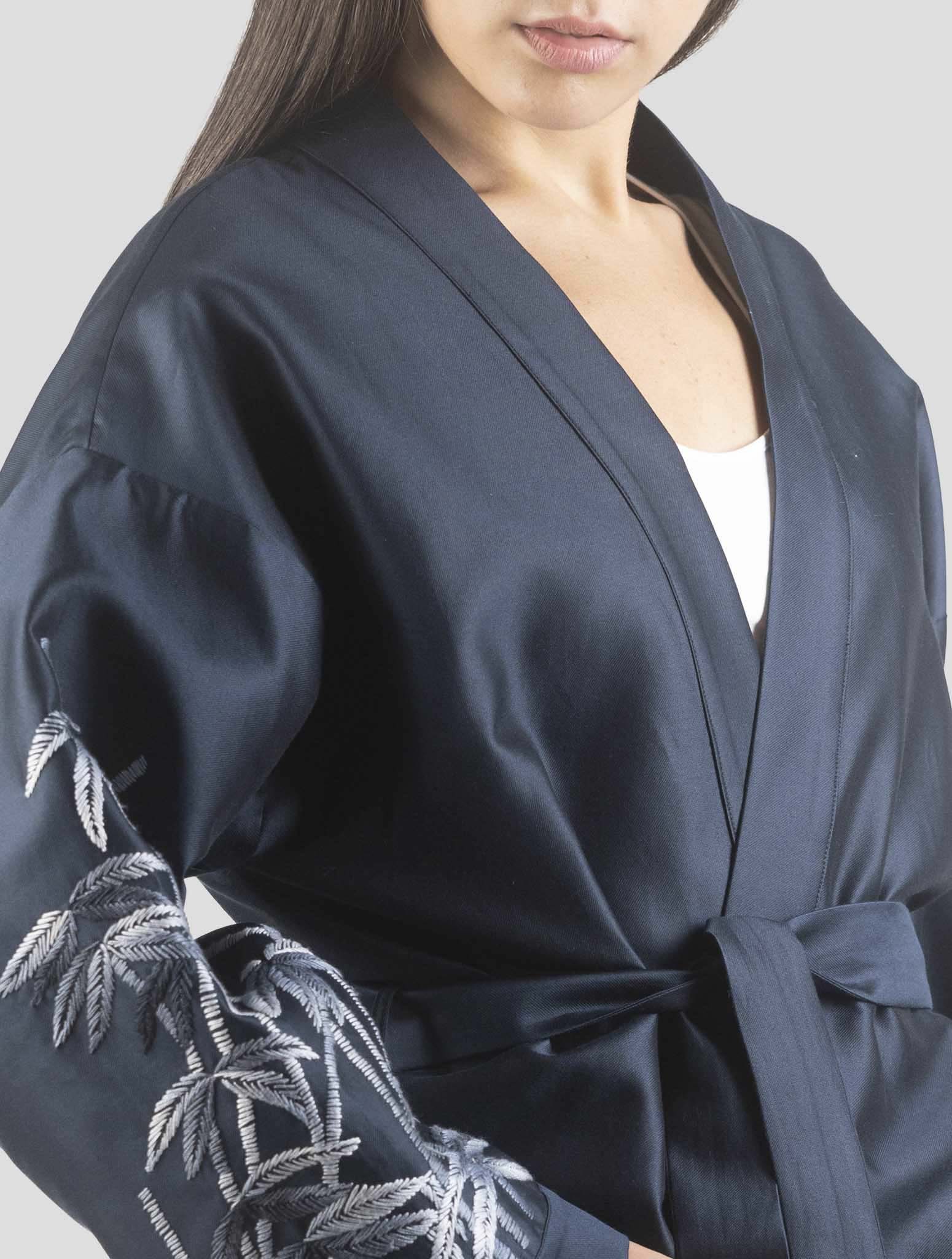 Kiton Blue Cotton Silk Overshirt