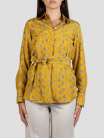 Kiton Yellow Silk Shirt