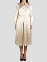 Kiton Beige Silk Dress
