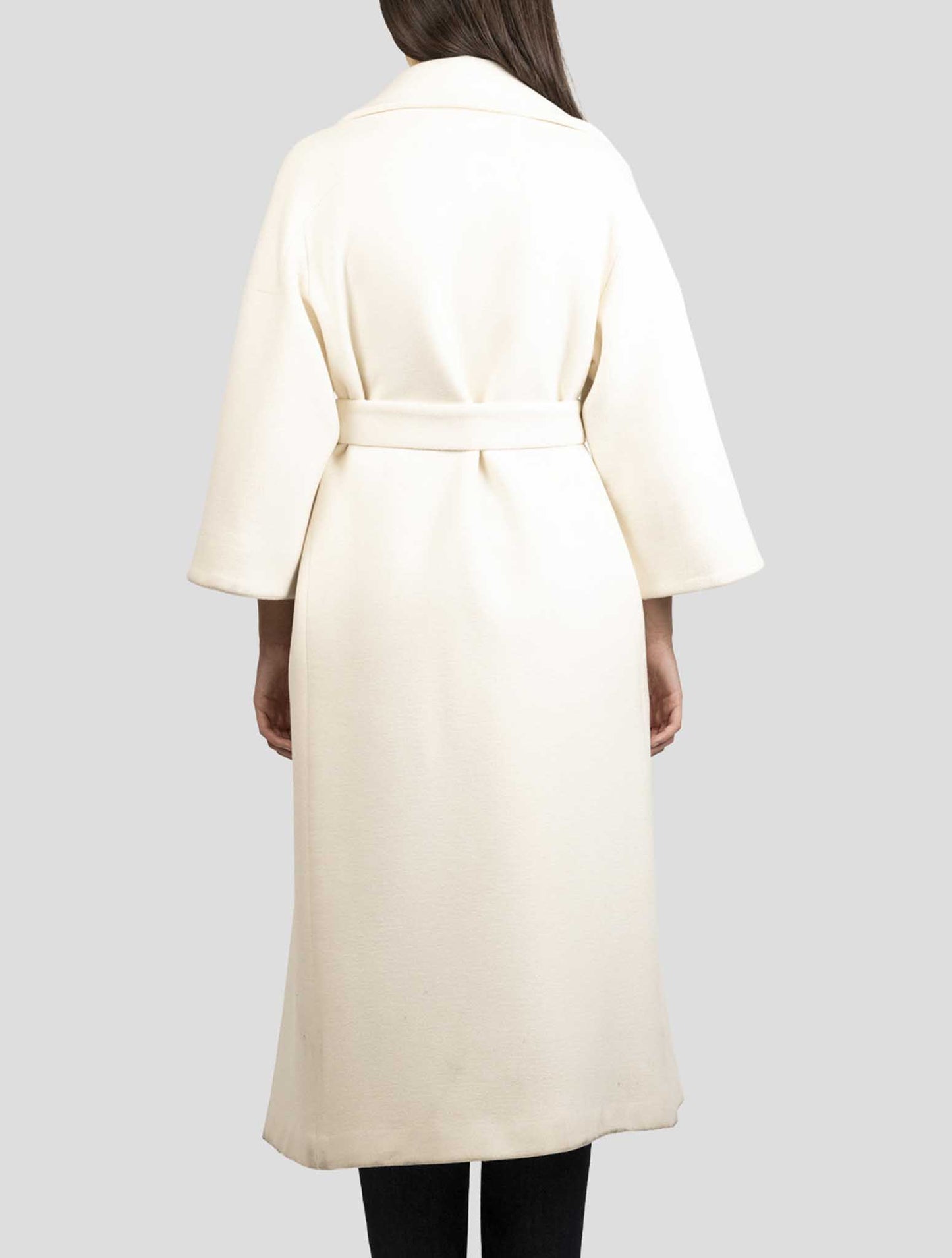 Kiton White Cashmere Overcoat